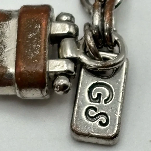 Ginger Snaps, Silver Tone Multi-Color Snap Charm BraceletW/5 Charms Size 71/2” - Picture 7 of 16